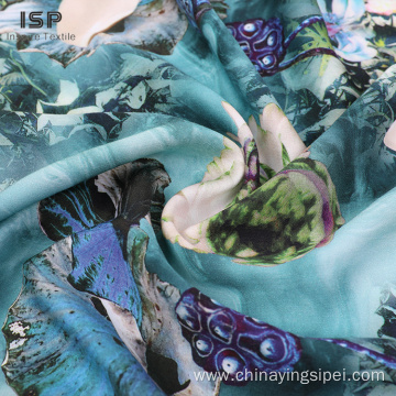 High Quality Woven Flower Rayon Dyed Printed Satin